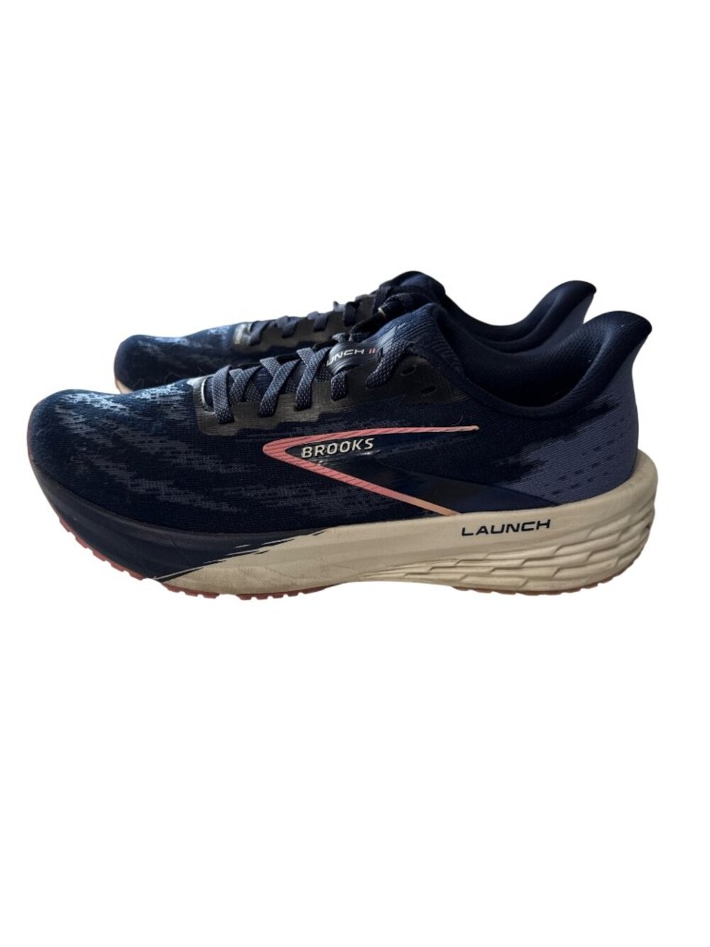 Brooks Launch 9 Womens Running Shoes Navy & Pink Size 8.5 Lightweight Cushioning - Picture 3 of 10